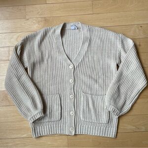 XS - Simons Cream Cardigan Sweater